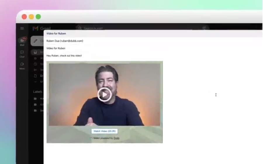 dubb video email